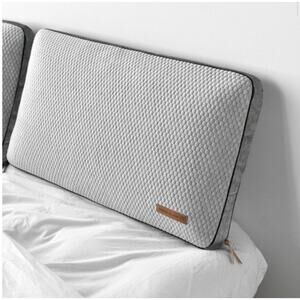 MEMORY FOAM CHARCOAL ANTI-BACTERIAL PILLOW ODOR ELIMINATING VENTILATED GREY NEW!